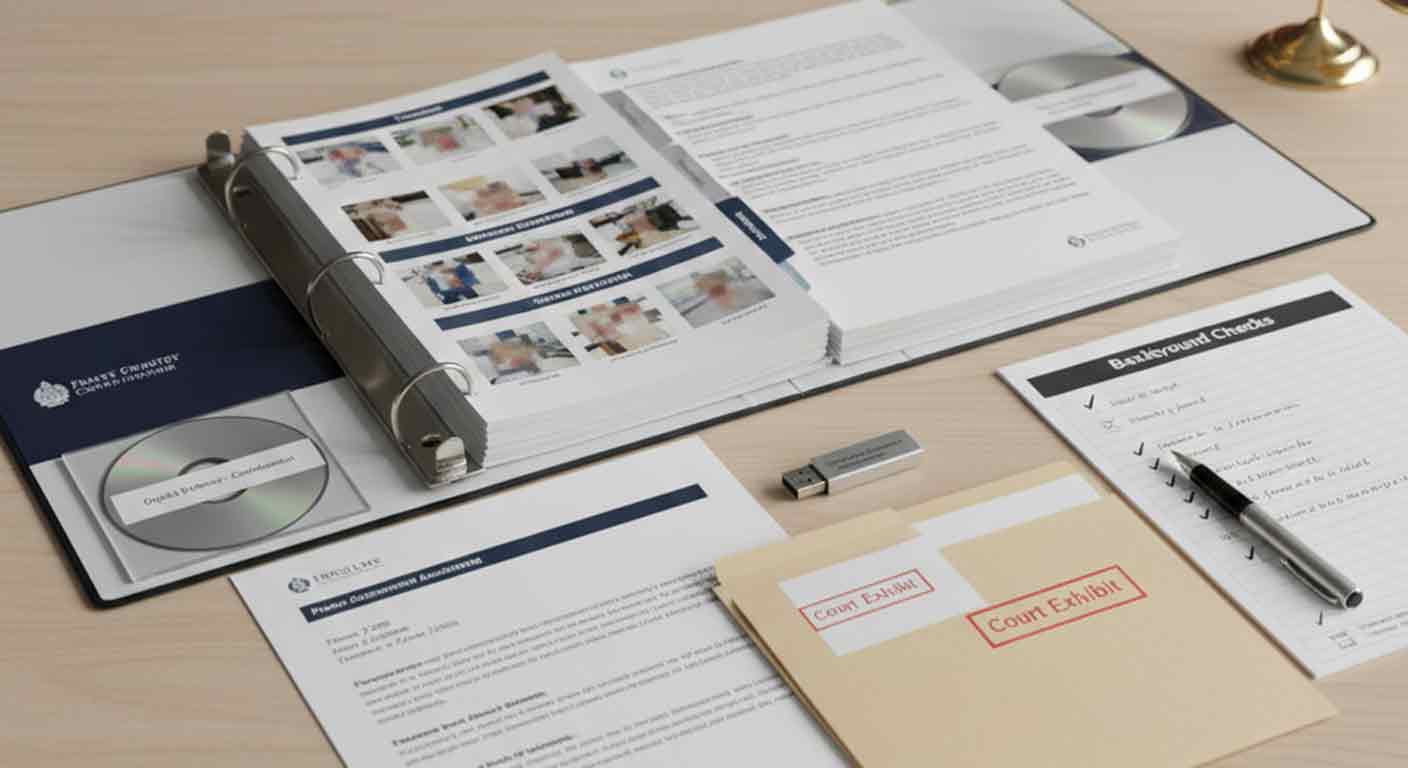 Preuves d'enquête de garde admissibles en cour et rapports professionnels pour le droit familial