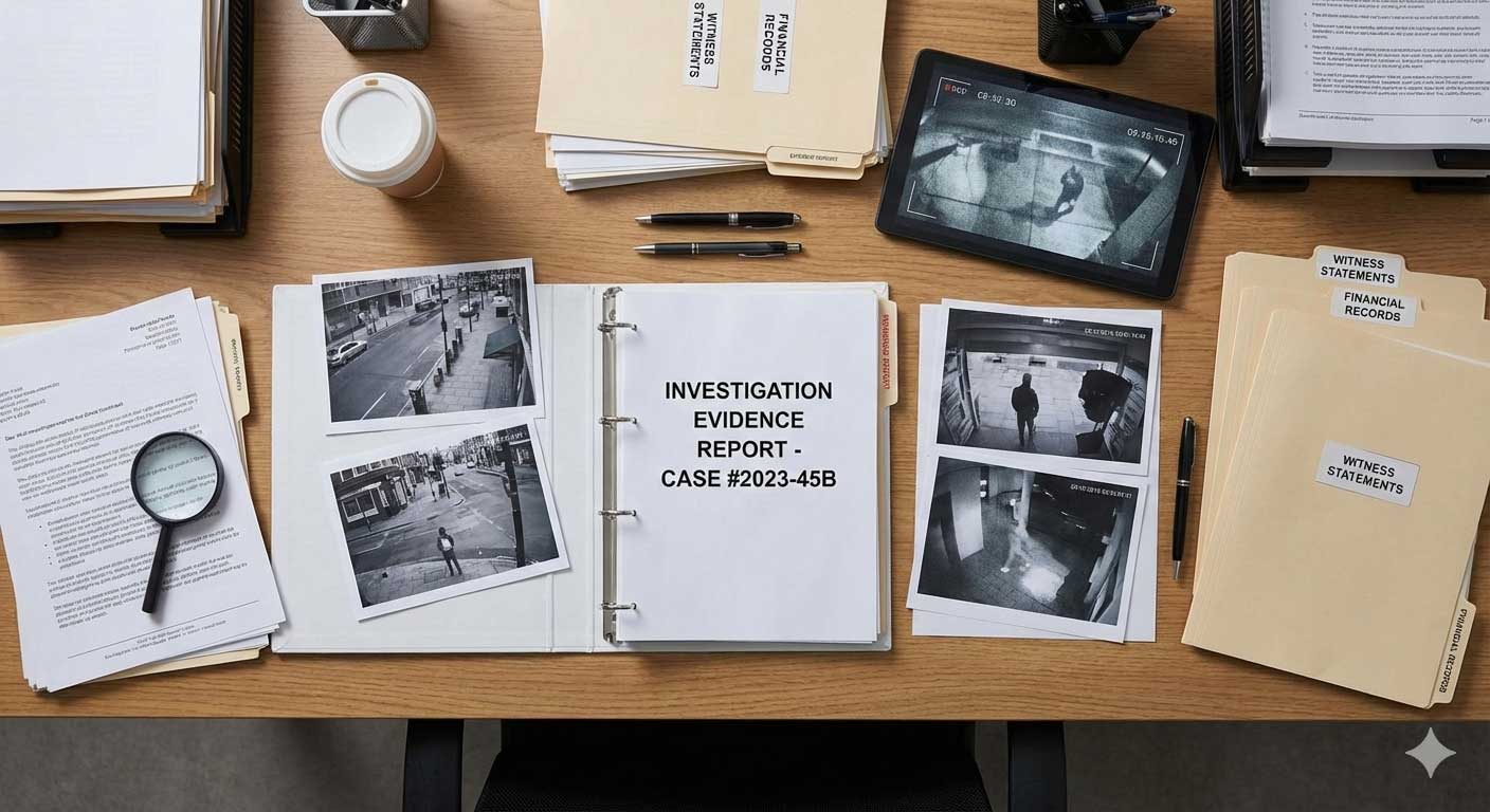 Comprehensive infidelity investigation evidence report and documentation