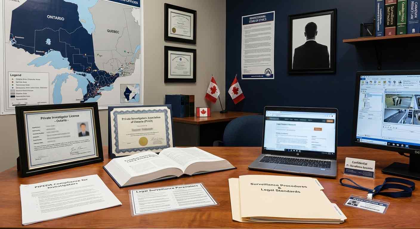 Licensed surveillance investigator with professional credentials in Toronto